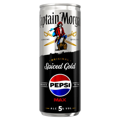 Captain Morgan Original Spiced Gold & Pepsi Max 250ml