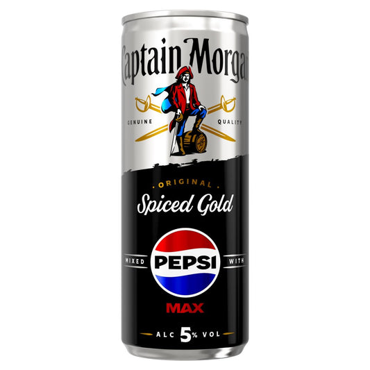 Captain Morgan Original Spiced Gold & Pepsi Max 250ml