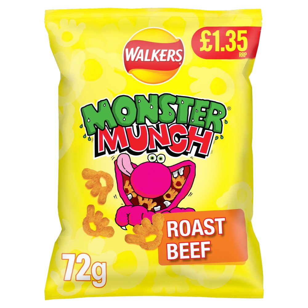 Monster Munch Roast Beef Snacks 72g