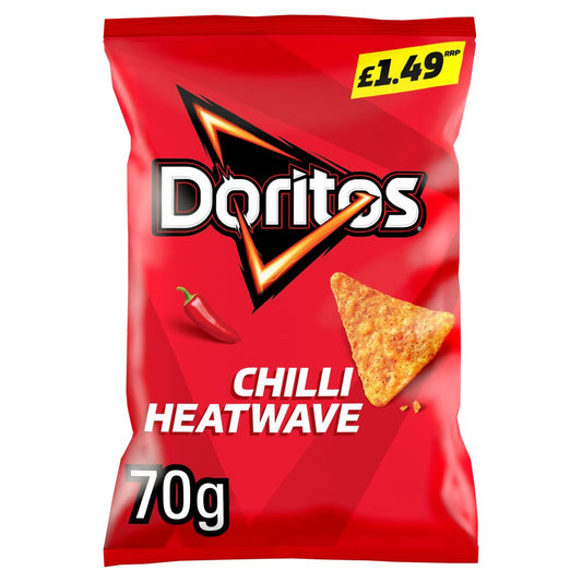 Doritos Chilli Heatwave Tortilla Chips 70g PM£1.49