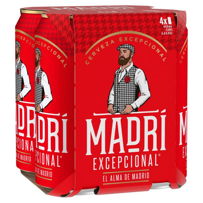 Madri Excepcional Premium Lager Beer Can 440ml