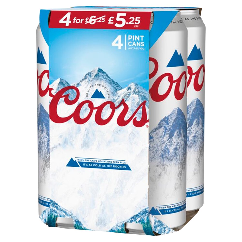 Coors Lager Beer Can 568ml