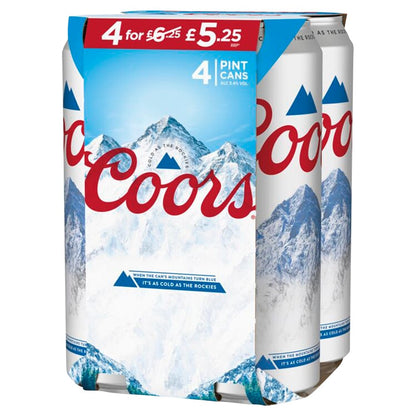Coors Lager Beer Can 568ml