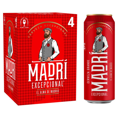 Madri Excepcional Lager Pint Cans 568ml