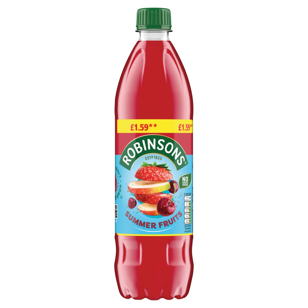 Robinsons Summer Fruit Squash No Added Sugar 750ml
