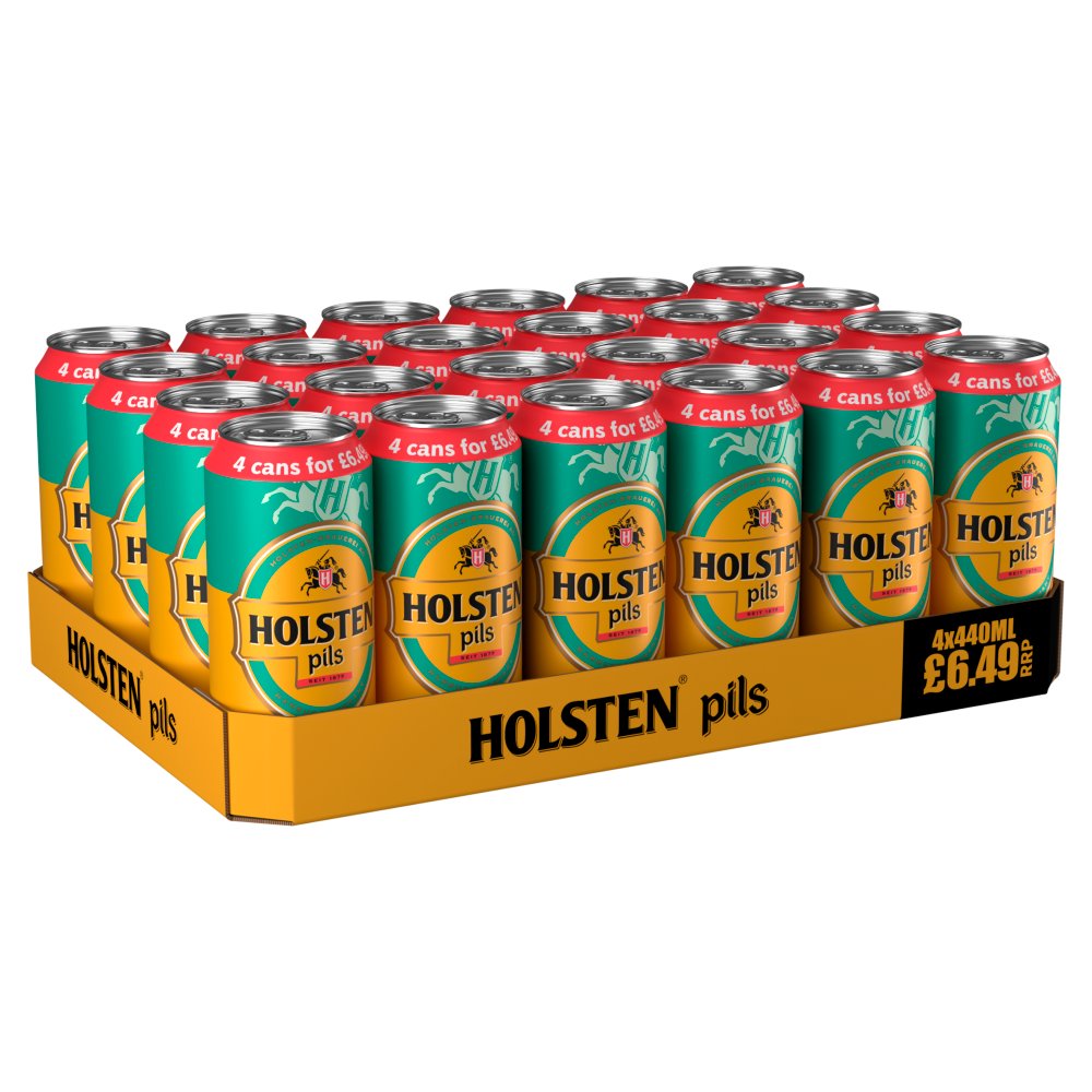 Holsten Pils Lager Beer Cans 440ml