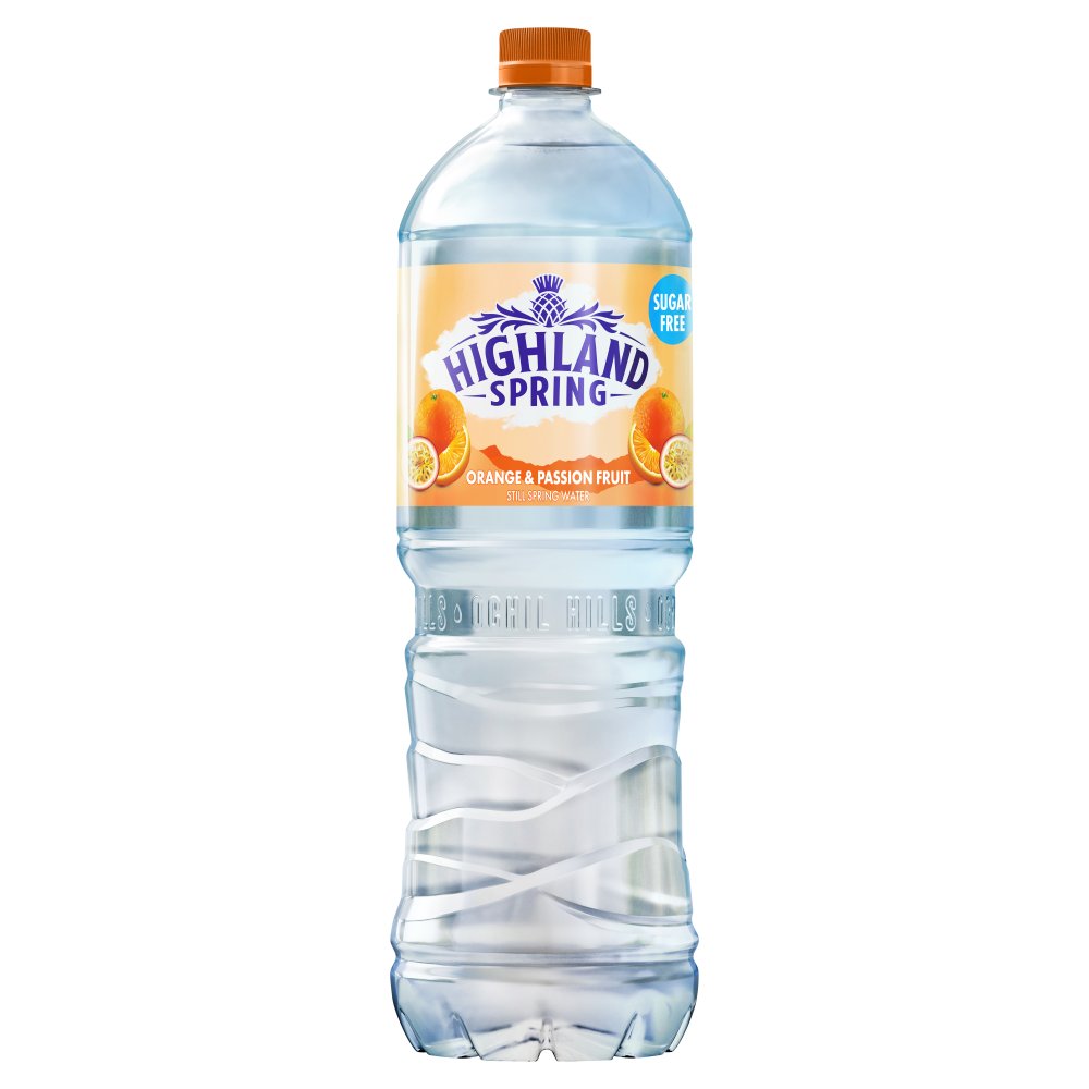 Highland Spring Sugar Free Orange & Passionfruit Water 1.25L