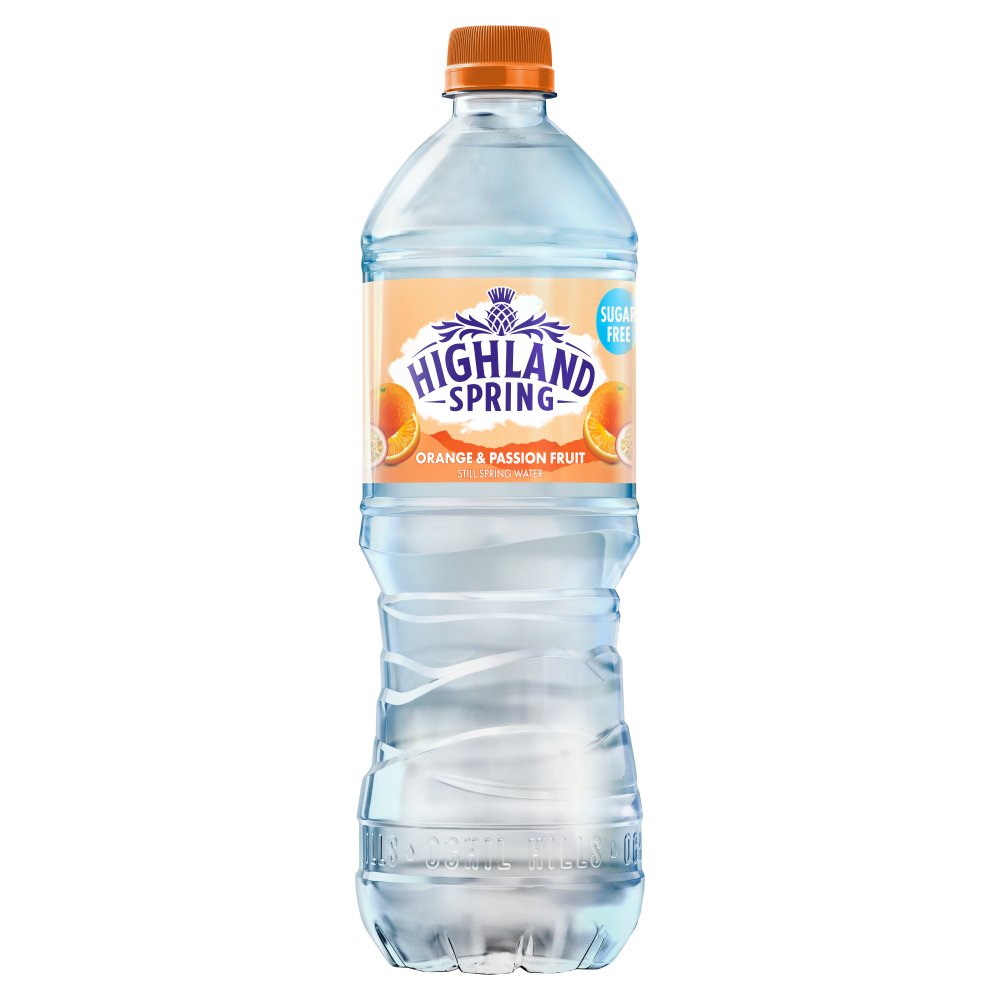 Highland Spring Sugar Free Orange & Passionfruit Water 750ml