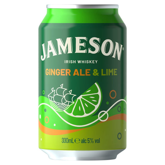 Jameson Ginger Ale & Lime 12 x 330ml