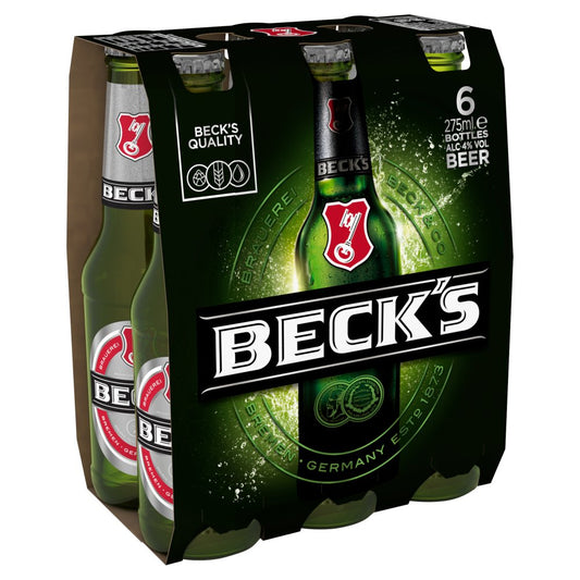 Beck’s Pilsner Lager Beer Bottles 275ml
