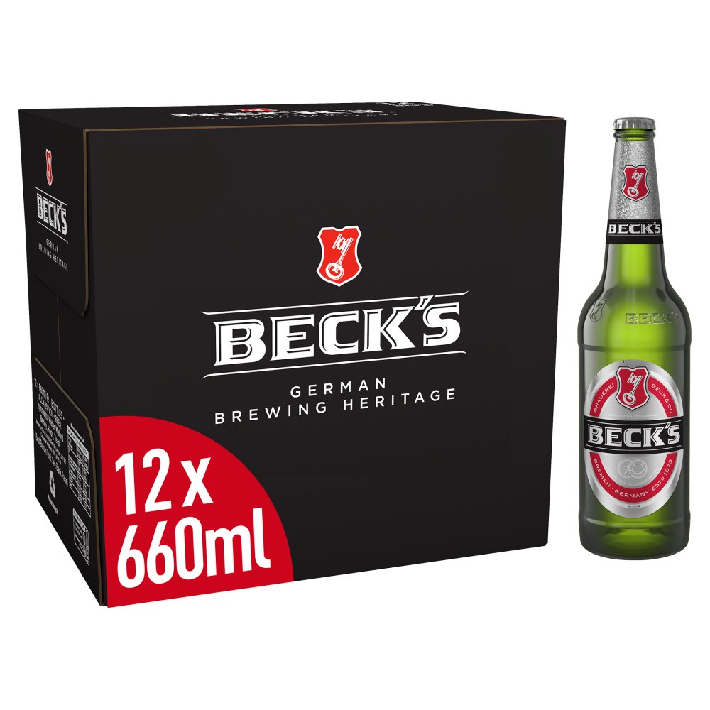 Beck's Pilsner Lager Beer Bottle 660ml