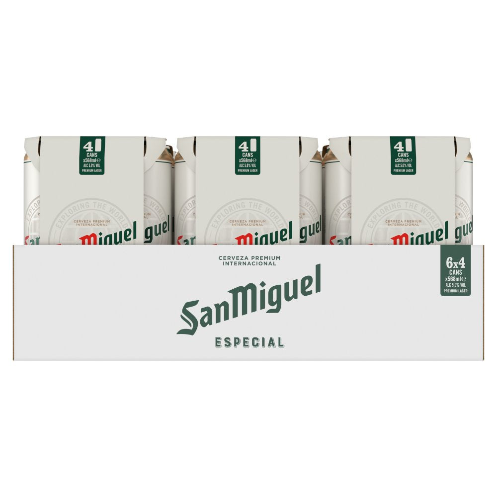 San Miguel Premium Lager Beer Cans 440ml