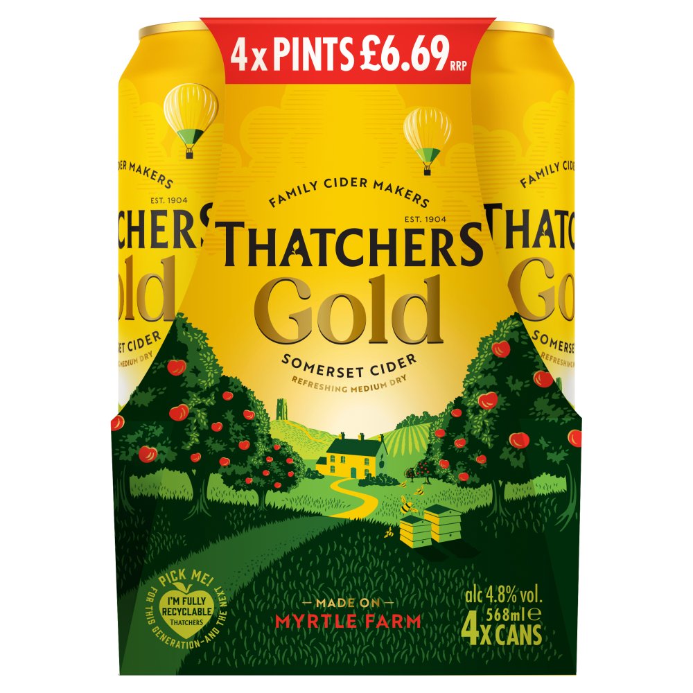 Thatchers Gold Somerset Cider 568ml