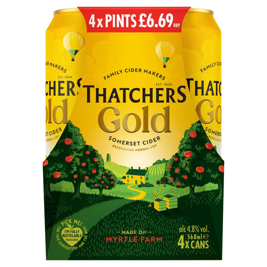 Thatchers Gold Somerset Cider 568ml