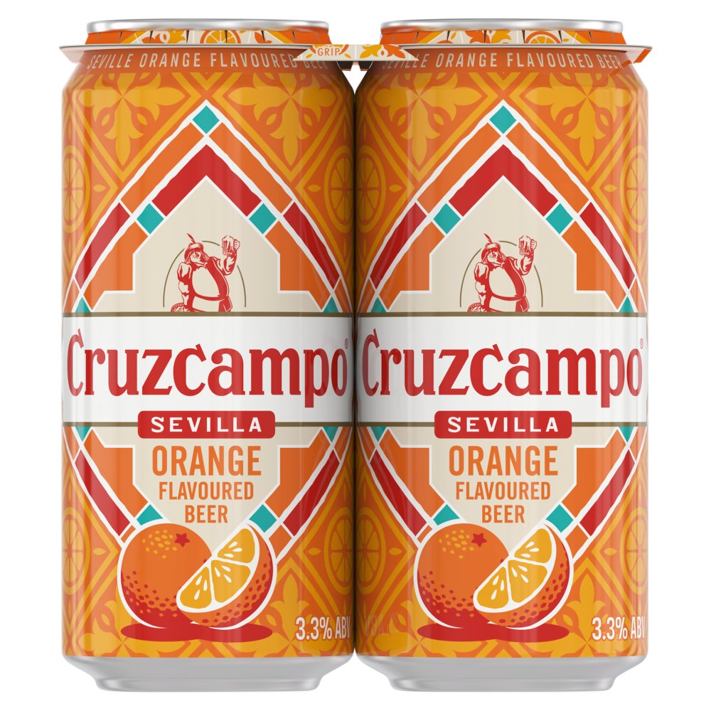Cruzcampo Sevilla Orange Lager Beer 440ml
