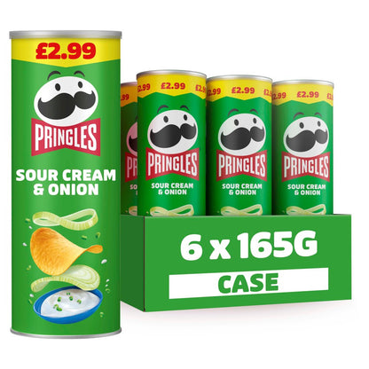 Flame Grilled Steak Pringles (6x165g) - Savory Steak Flavor