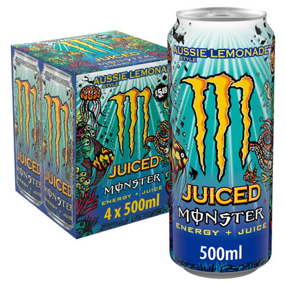 Monster Energy Aussie Lemonade 500ml Can - Pack of 24