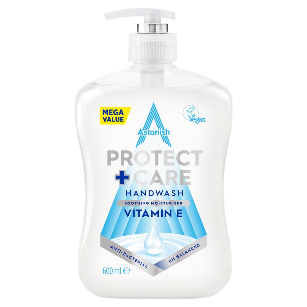 Astonish Vitamin E Protect + Care Antibacterial Handwash 600ml