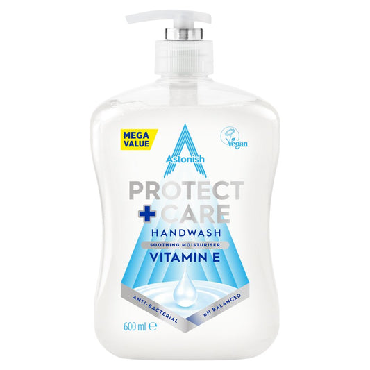 Astonish Vitamin E Protect + Care Antibacterial Handwash 600ml