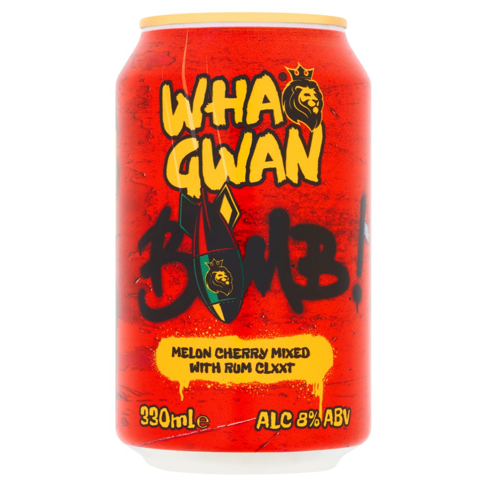 Wha Gwan Bomb Melon Cherry Mixed with Rum 330ml