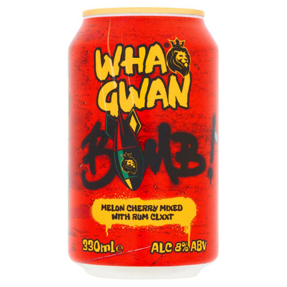 Wha Gwan Bomb Melon Cherry Mixed with Rum 330ml