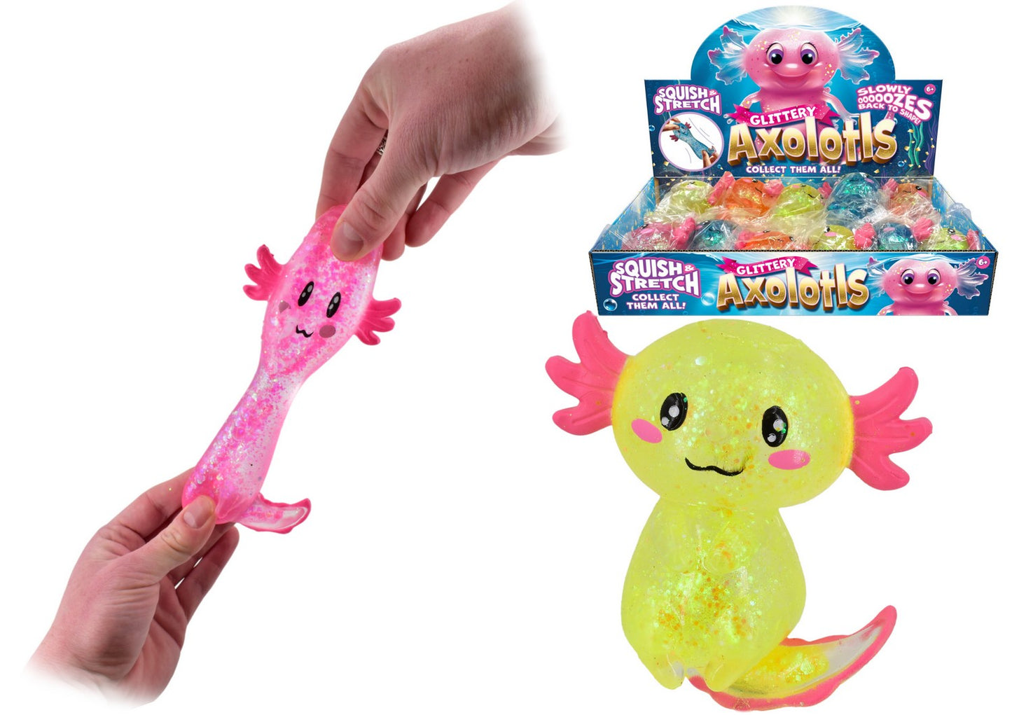 Axolotol Squidgy - 4 Assorted [12 Pack]