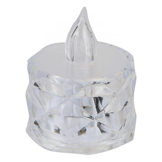 Crystal Effect Battery Operated LED Tea Light