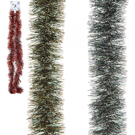 Coloured Snow Tipped Tinsel 2m 6 Ply (Assorted)