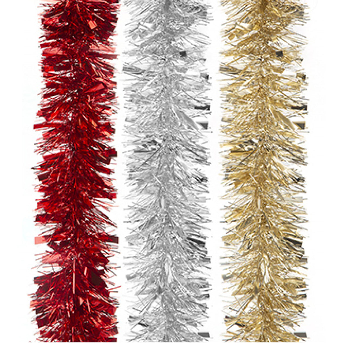 Thick and Thin Tinsel 2m 6 Ply (Assorted Colours)