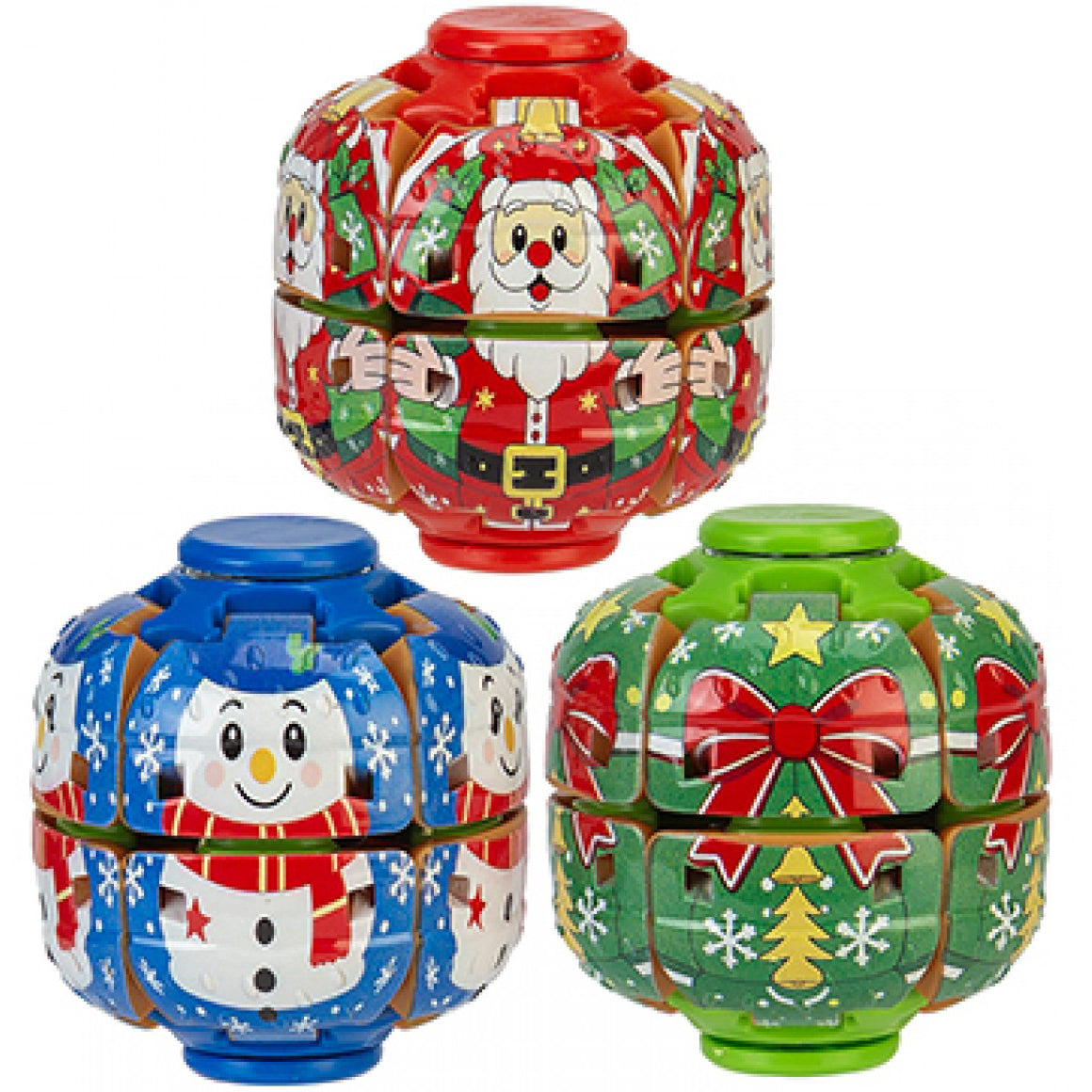 Christmas Gyro Spinner Fidget Ball 6cm (Assorted)