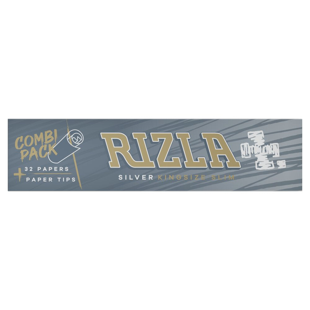 Rizla Super Thin Silver King Size Slim Combi Pack (Papers + Tips)