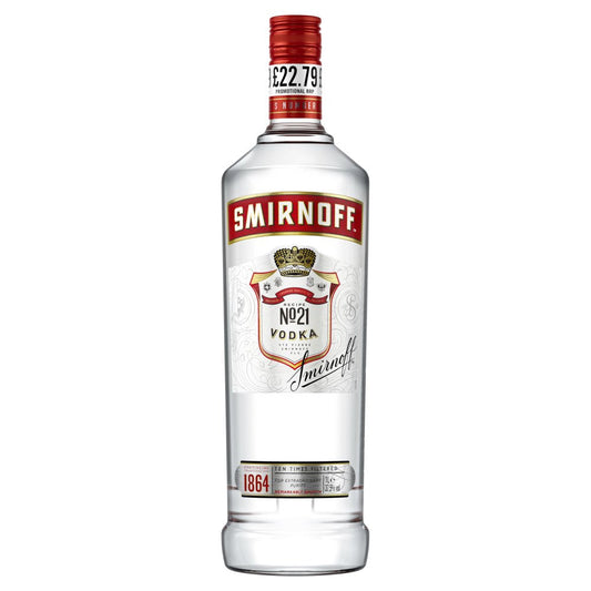 Smirnoff Vodka 6x1L PM£22.79
