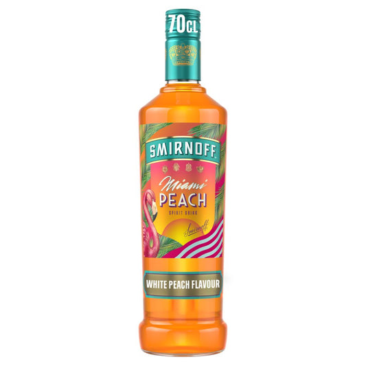 Smirnoff Miami Peach Flavoured Vodka 70cl