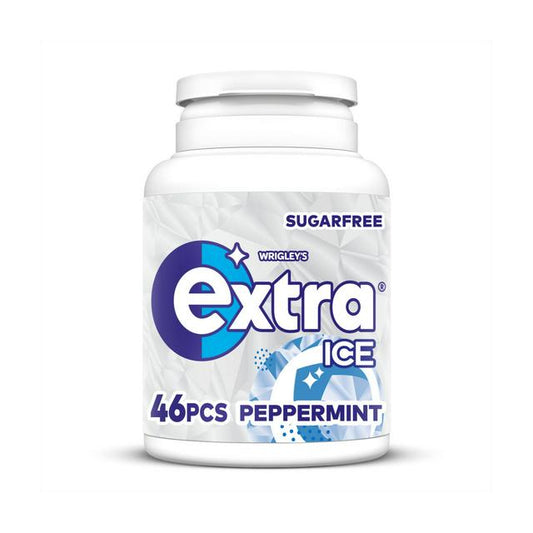 Extra Ice Peppermint Gum Bottle 6 x 46pcs - Sweets UK