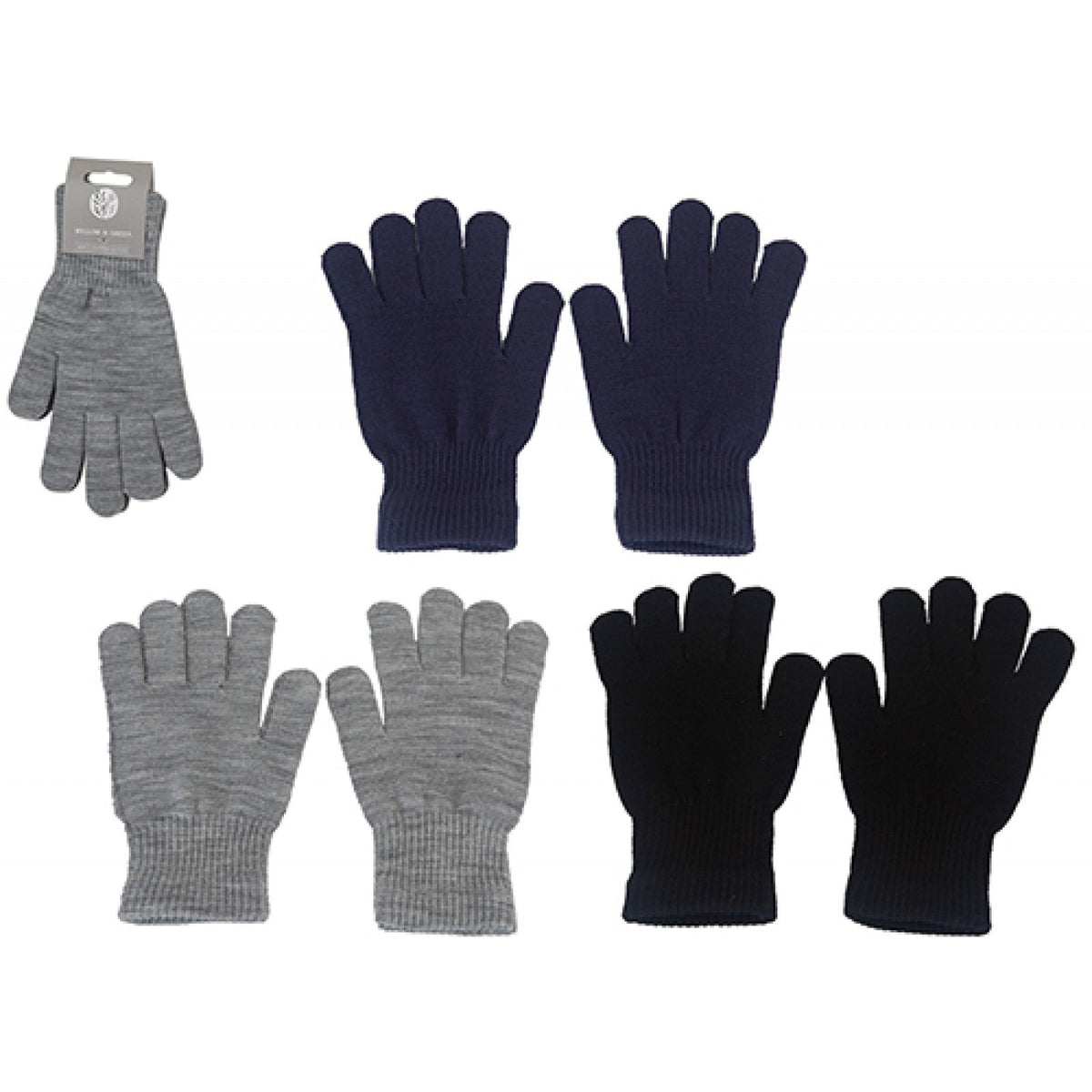 Men's Plain Knitted Gloves