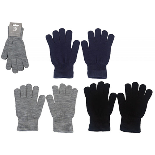 Men's Plain Knitted Gloves