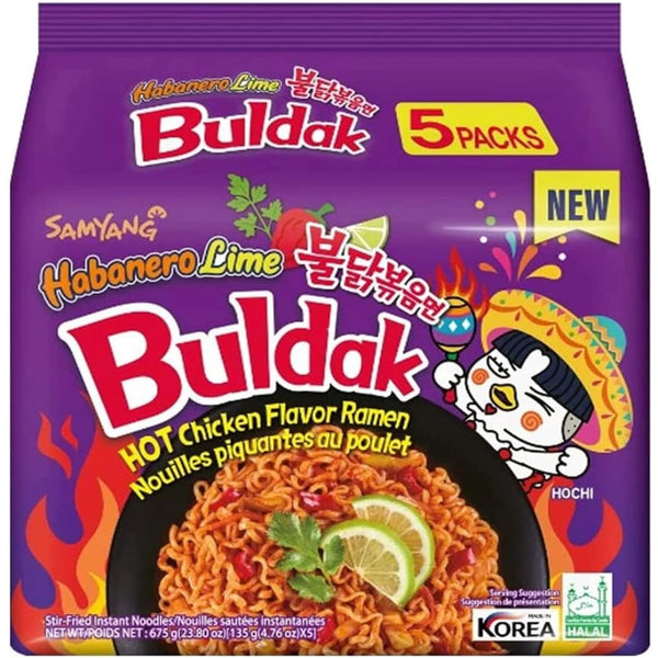 Buldak Habanero Lime Hot Chicken Flavour Ramen 130g
