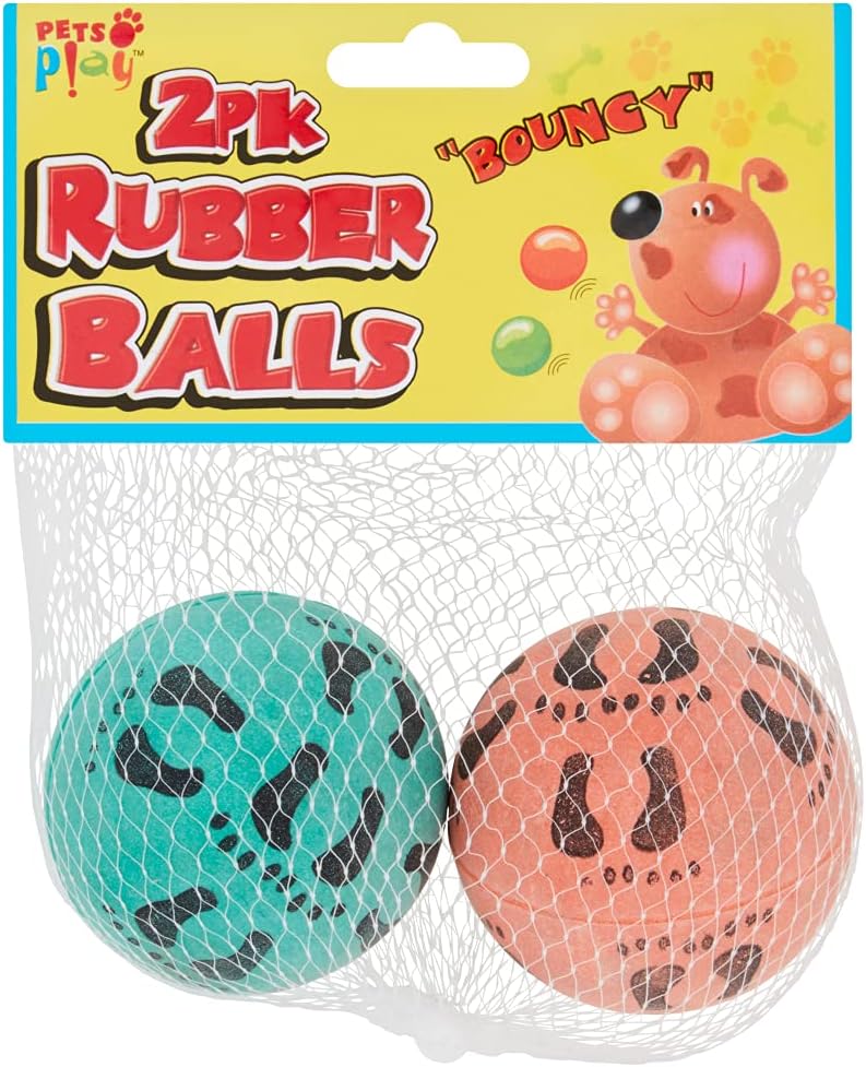 Pets at Play Rubber Balls 2pk