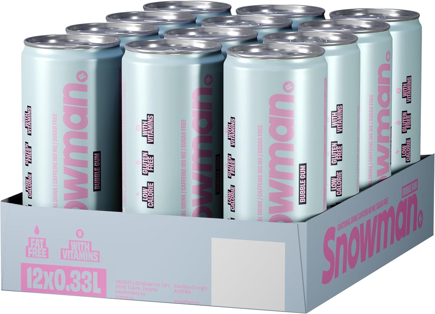 Snowman Bubble Gum 330ml