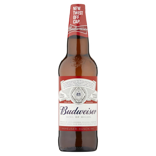Budweiser Lager Beer Bottle 660ml