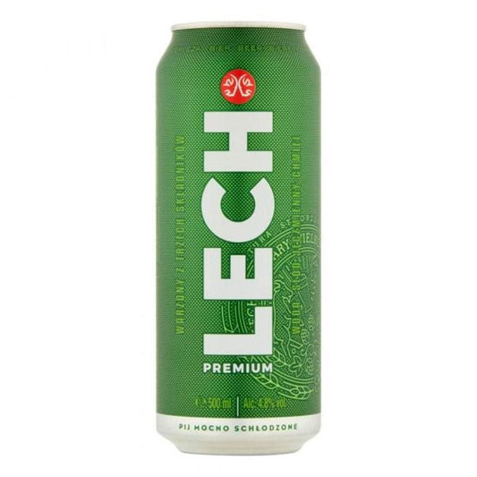Lech Polish Lager Beer Cans 500ml