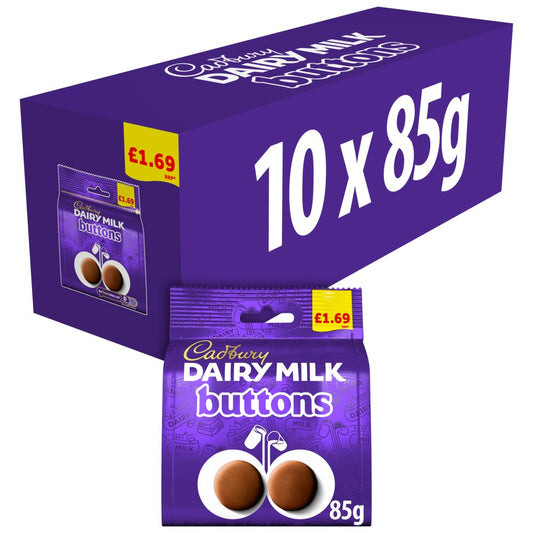 Cadbury Dairy Milk Buttons 85g – Milk Chocolate Sharing Bag