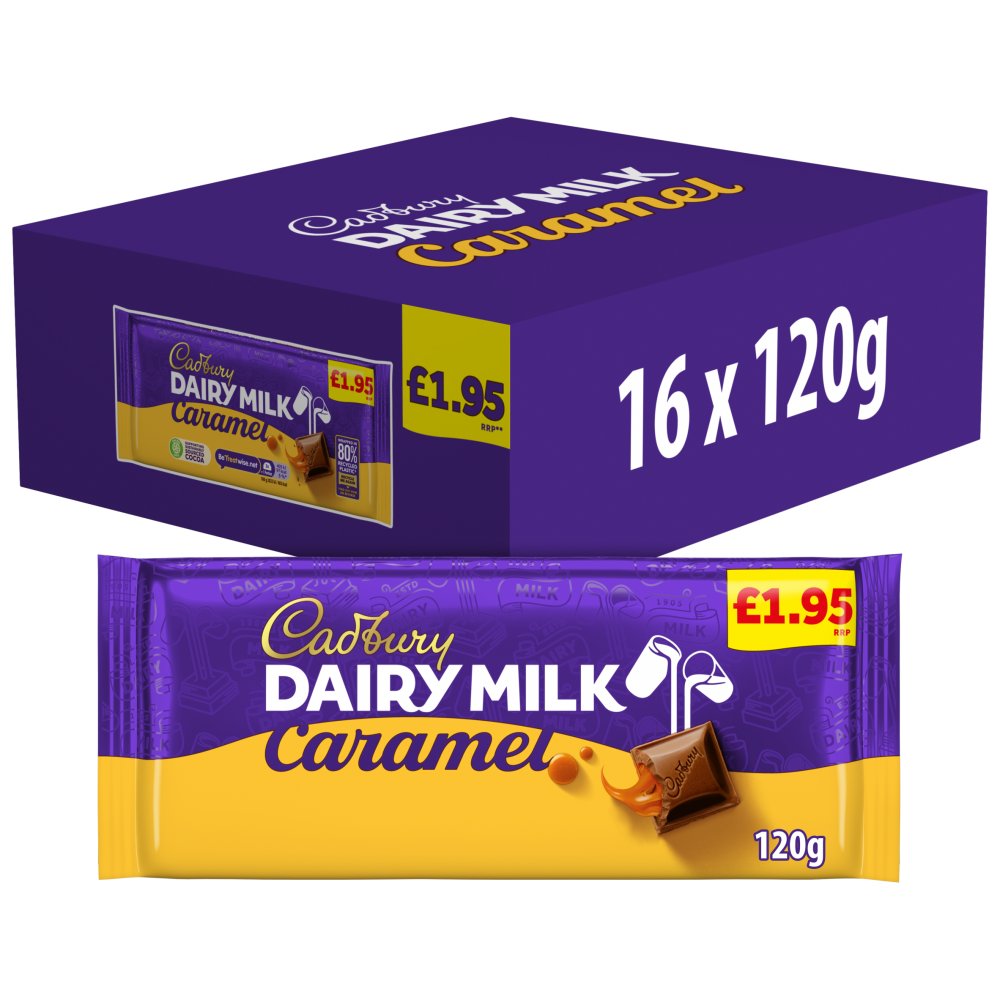 Cadbury Dairy Milk Caramel Chocolate Bar 120g