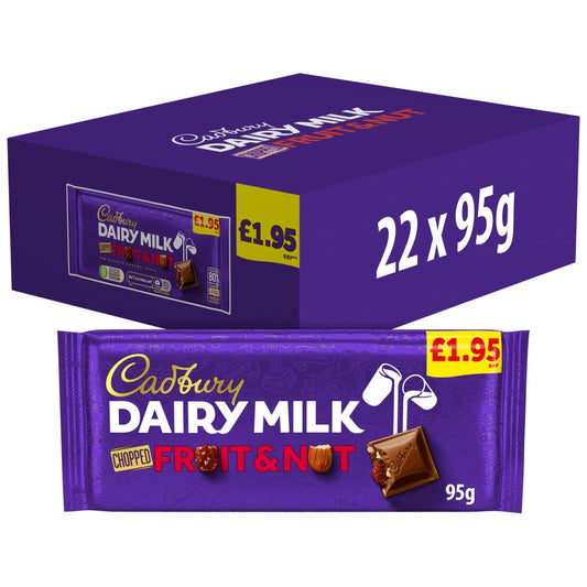 Cadbury Dairy Milk Fruit & Nut Chocolate Bar 95g