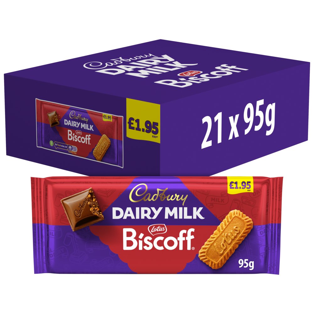 Cadbury Dairy Milk Biscoff Chocolate Bar 95g