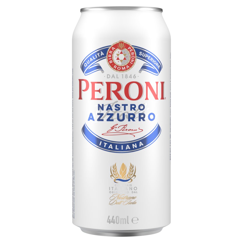 Peroni Nastro Azzurro Italian Beer 440ml Cans