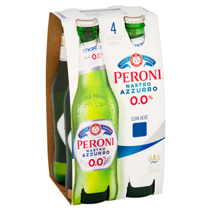 Peroni Nastro Azzurro Italian Beer Bottles 330ml