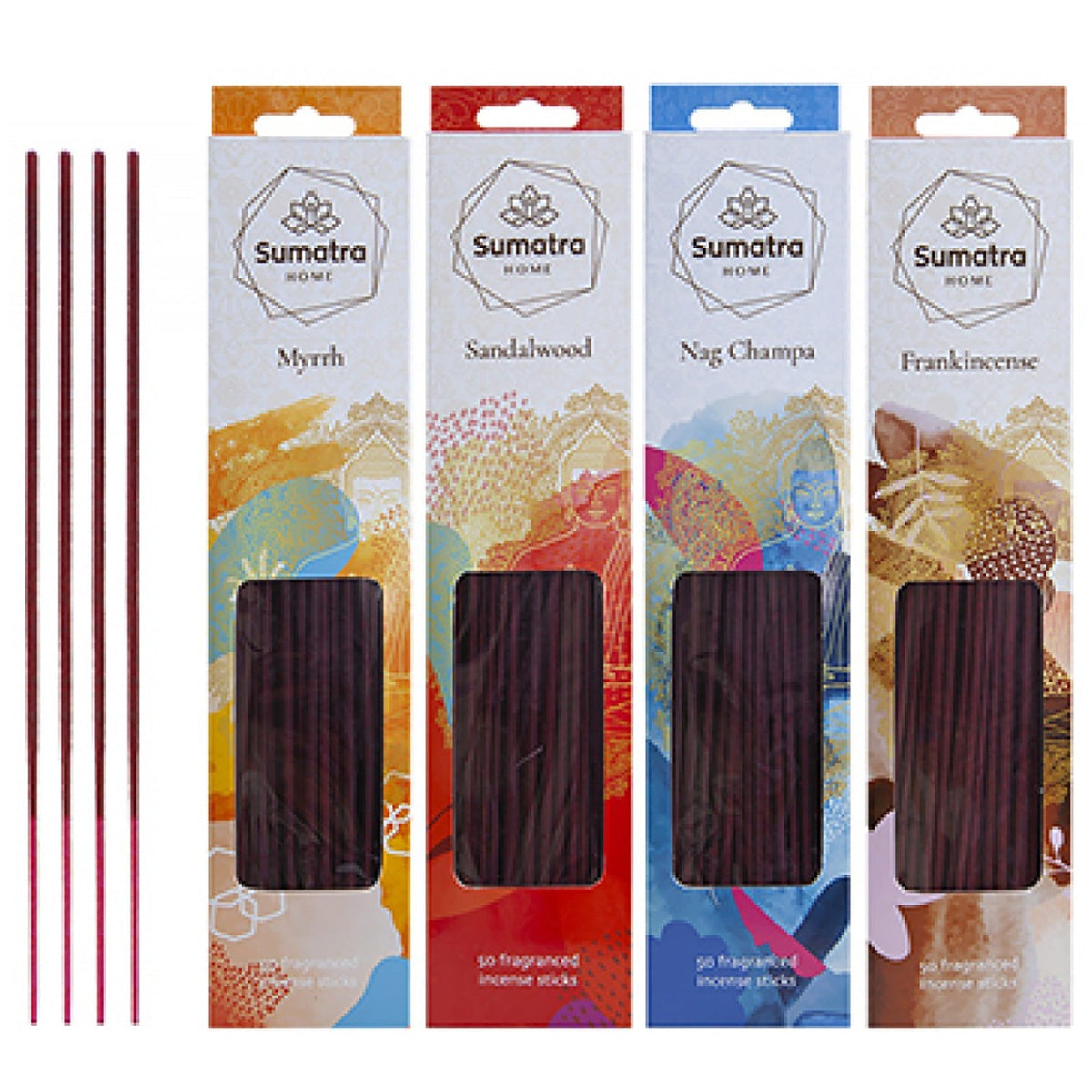 Sumatra Incense Sticks 10 Inch 50 Pack (Assorted)