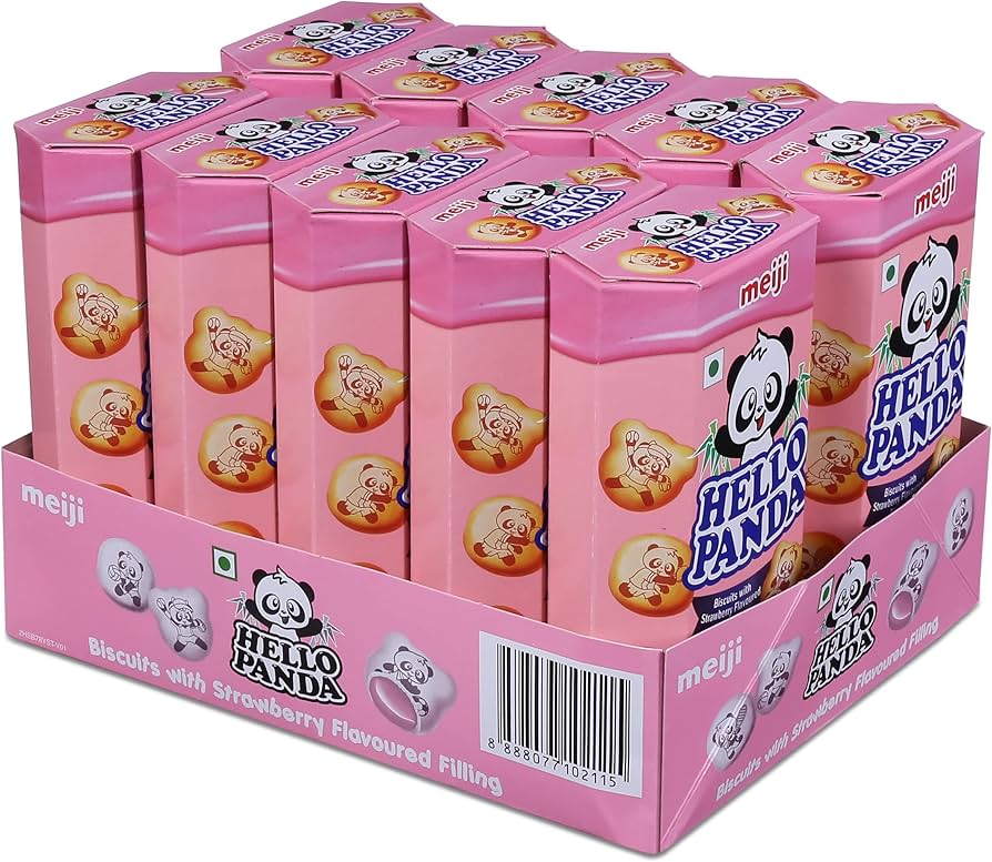 Meiji Hello Panda Strawberry 10 x 50g