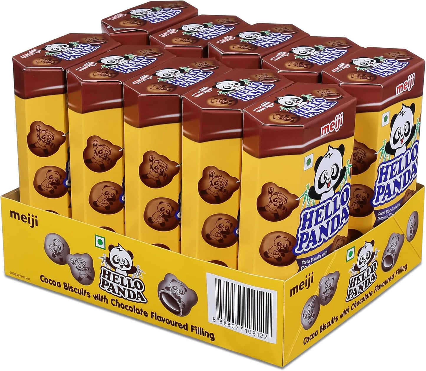 Meiji Hello Panda Double Chocolate 10 x 50g